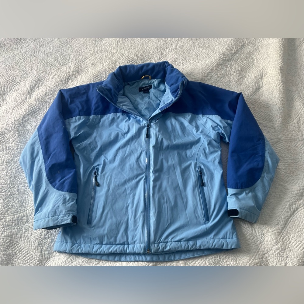 Land’s End Women’s Blue Coat Winter Jacket Parka S Small 6-8 Snow GUC